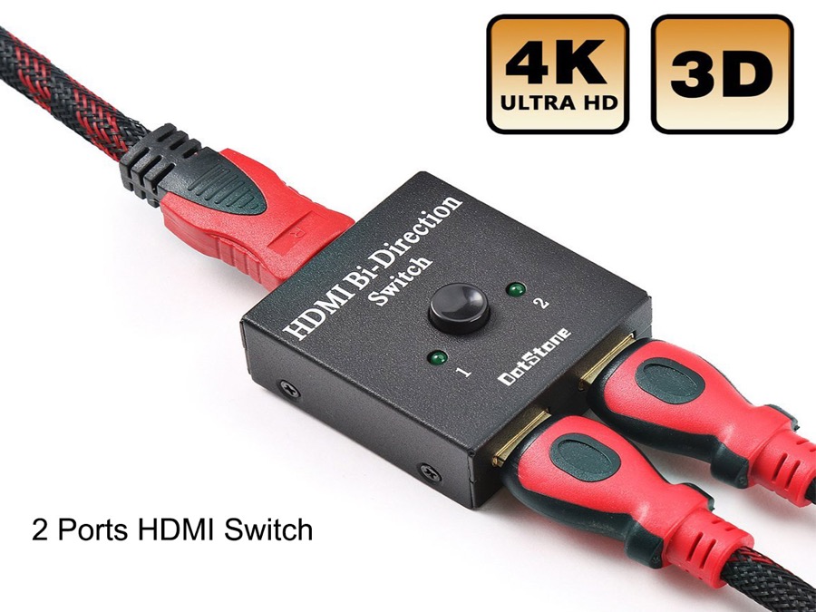 Adiven Display Signal Control - 2 Ports HDMI Switch