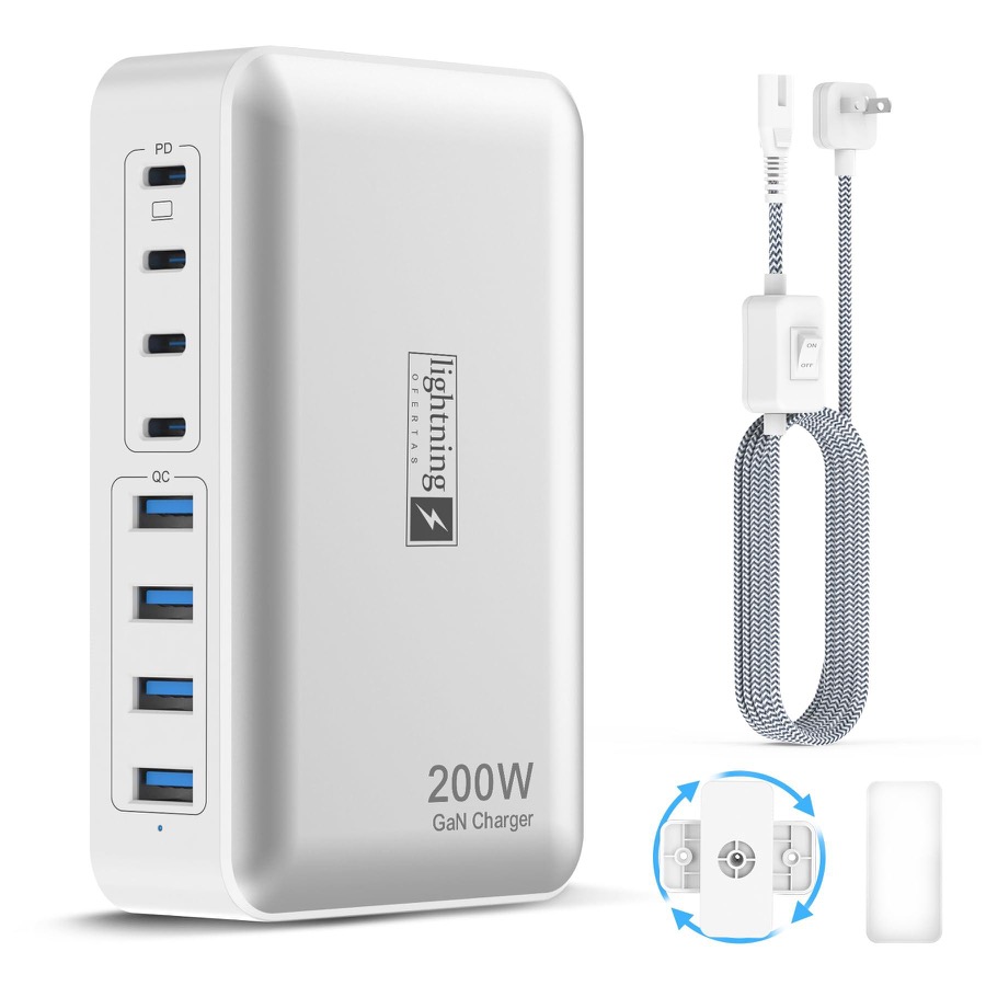 Generic Brand Studio Power Hub - 200W Charging Station for Multiple Devices