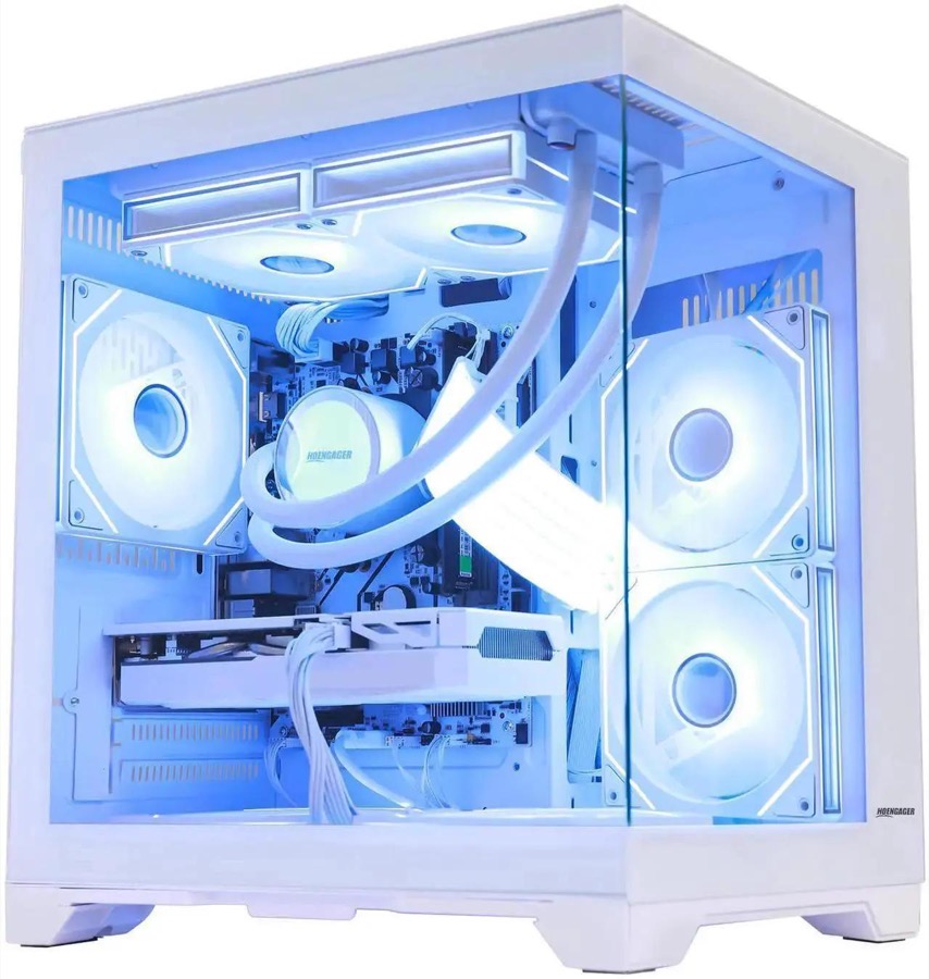 Hoengager Production Desk Tool - Hoengager Gaming PC -AMD Ryzen 7 5700X 3.4 GHz-RTX 5060 8GB-32GB DDR4 RAM-1TB M.2