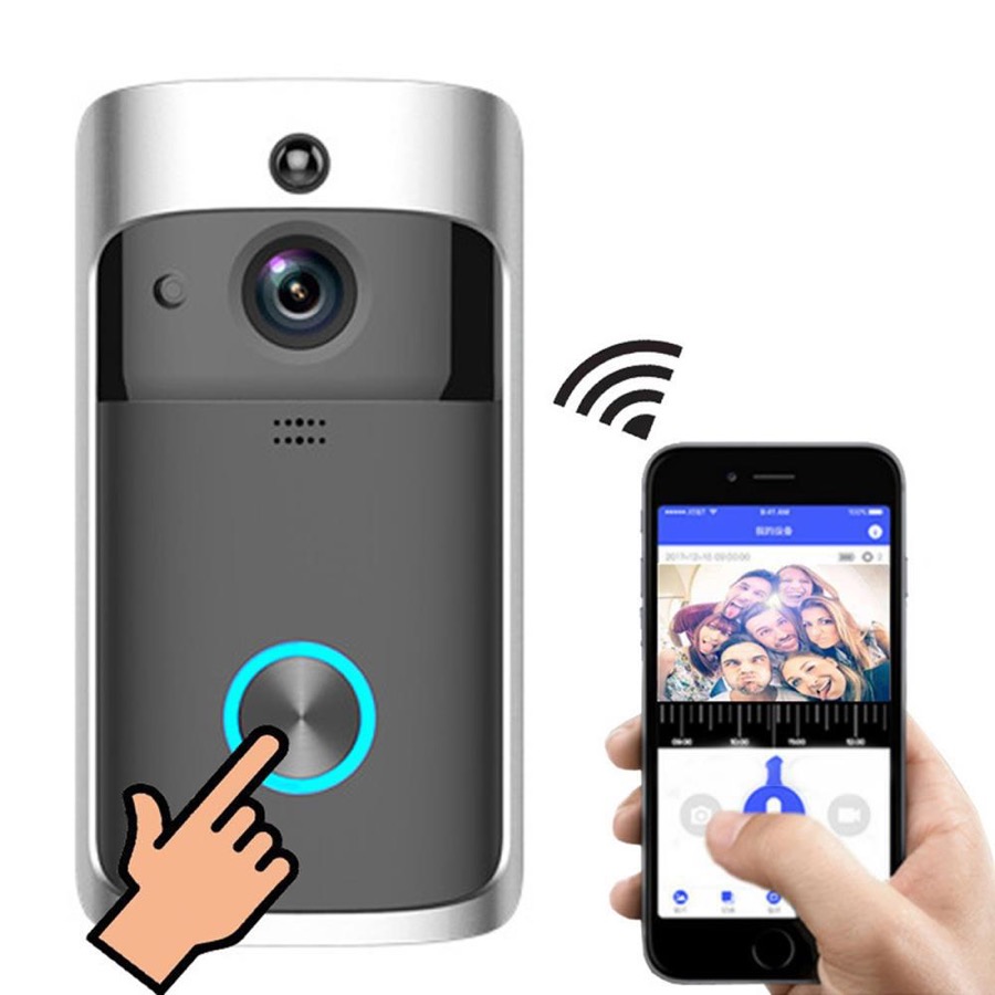 Ruth's sister Studio Security Node - V5 Wireless Smart Doorbell Night Vision 720P HD Video Indoor Ding-Dong Machine Mot